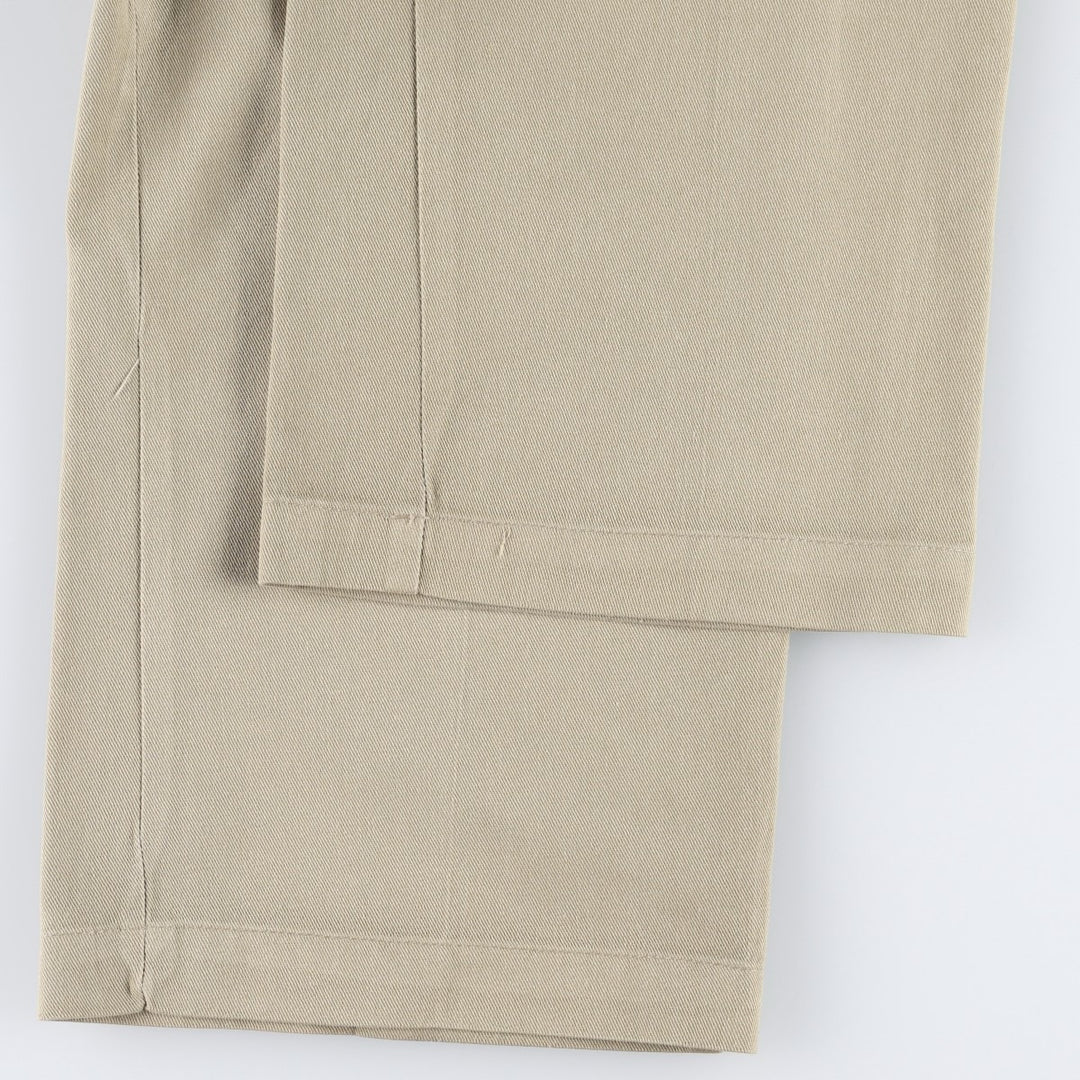 90'S Dickies Work Pants Made in USA Men's W35 Vintage polyester Beige type Vintage Second Hand