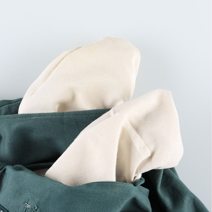 90'S Dickies Work Pants Made in USA Men's W33 Vintage polyester Green type dark green Vintage Second Hand
