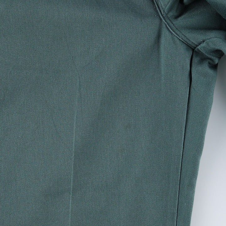 90'S Dickies Work Pants Made in USA Men's W33 Vintage polyester Green type dark green Vintage Second Hand