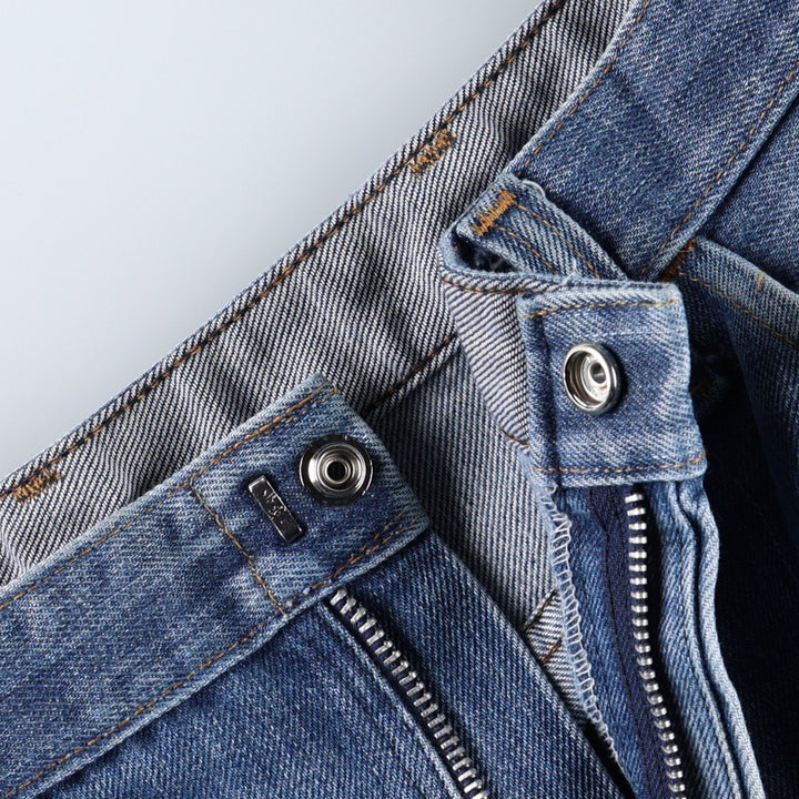 Dickies Straight Denim Pants for Men, W35 unclear blue type Vintage Second Hand