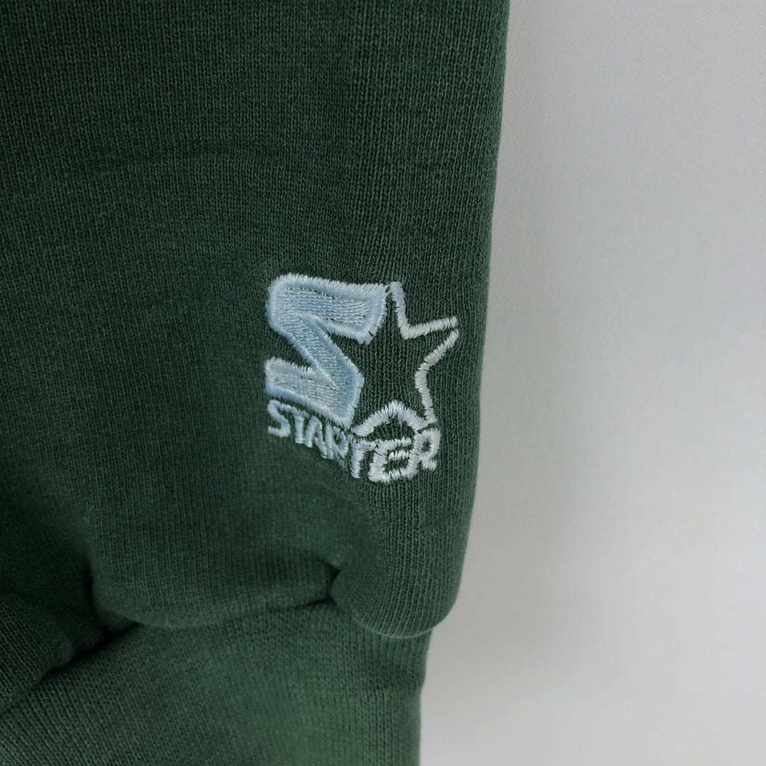 90'S Starter NFL Green Bay Packers Print Sweatshirt, Made in USA, Men's XL equivalent, Vintage cotton green type Vintage Second Hand