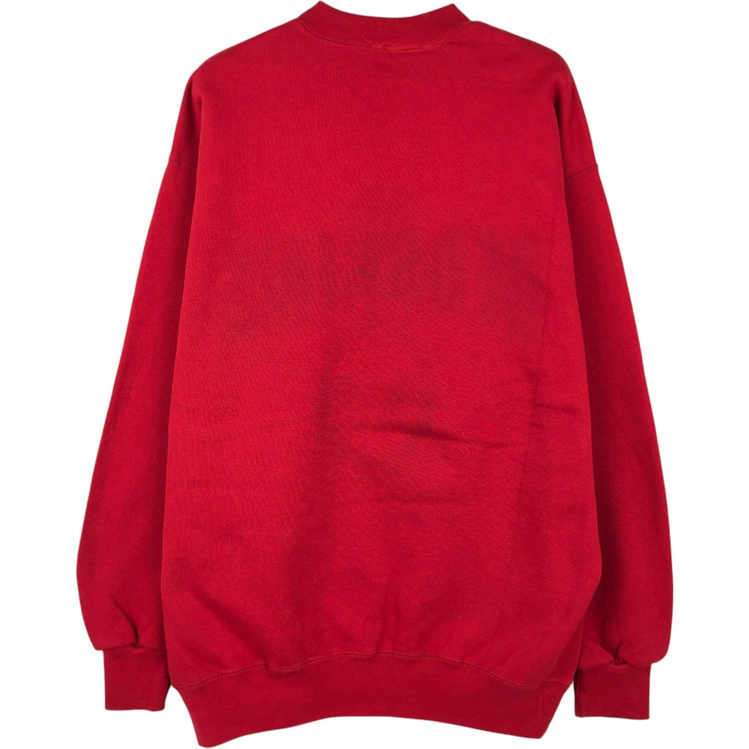 Nutmeg NFL Washington Redskins Print Sweatshirt, Made in USA, Men's Size L (Equivalent), Vintage cotton red type Vintage Second Hand