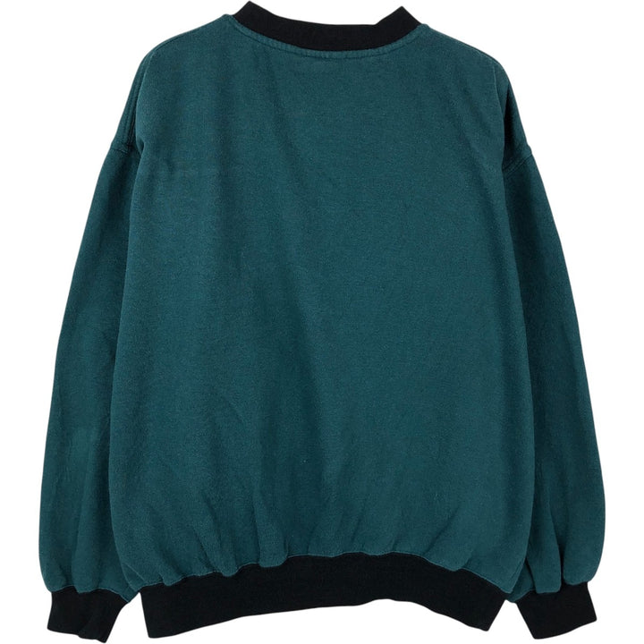 90'S Lee NFL Philadelphia Eagles Print Sweatshirt, Men's Size L (approx.), Vintage polyester green type Vintage Second Hand