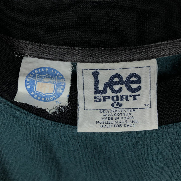 90'S Lee NFL Philadelphia Eagles Print Sweatshirt, Men's Size L (approx.), Vintage polyester green type Vintage Second Hand