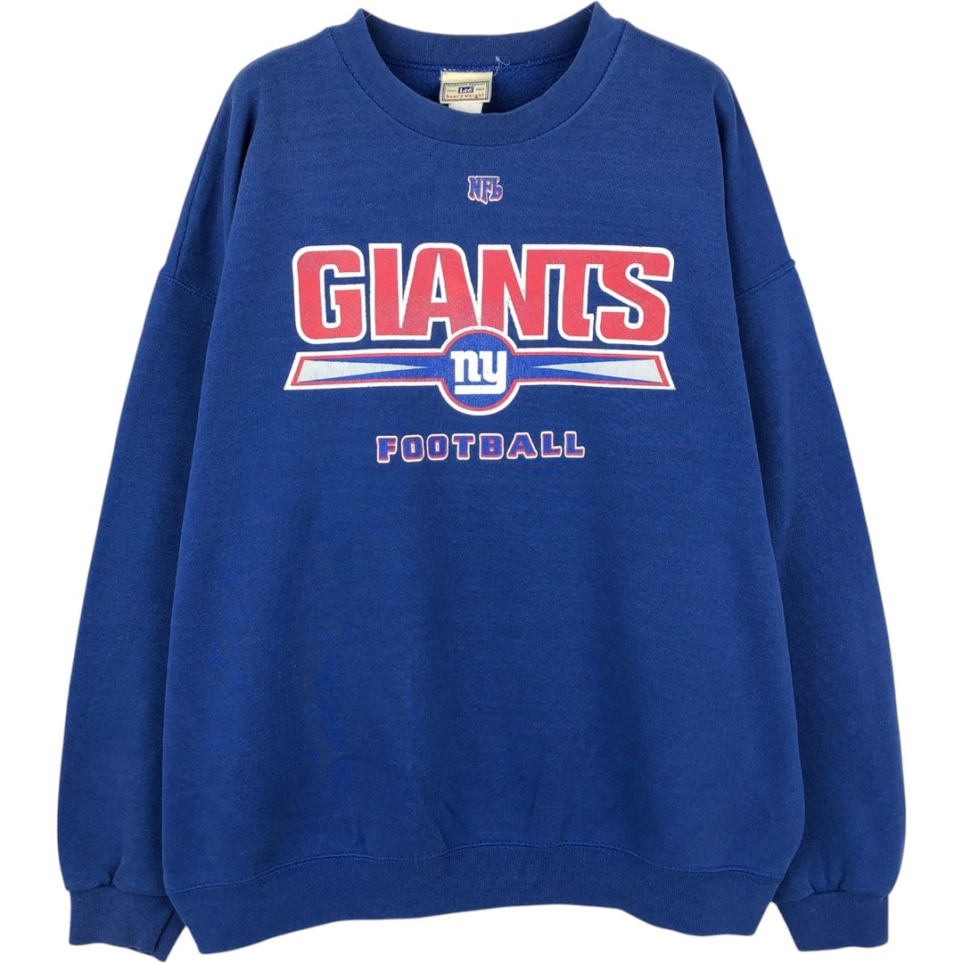 Lee Heavyweight NFL New York Giants Print Sweatshirt, Men's Size XL (Equivalent), Vintage cotton blue type Vintage Second Hand