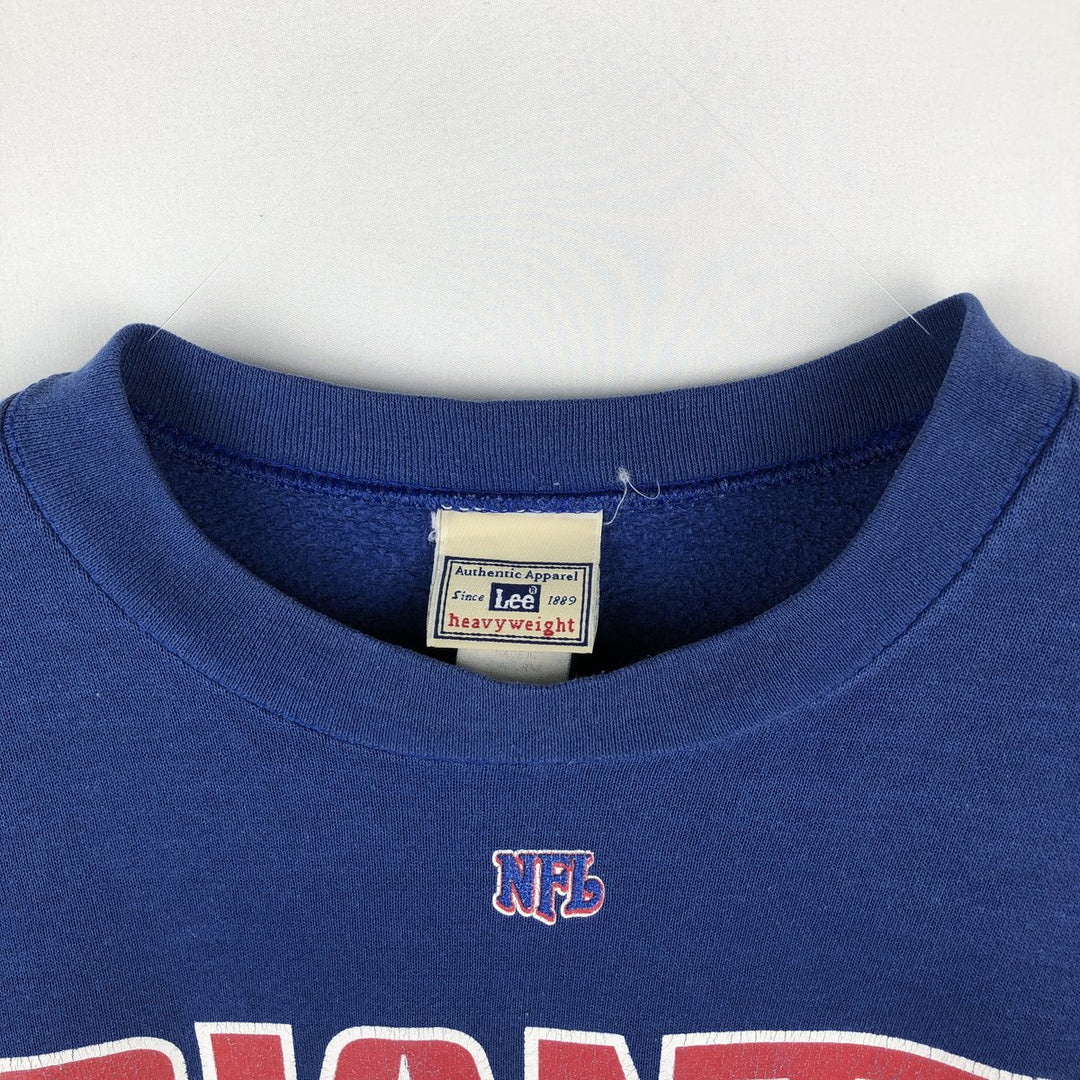 Lee Heavyweight NFL New York Giants Print Sweatshirt, Men's Size XL (Equivalent), Vintage cotton blue type Vintage Second Hand