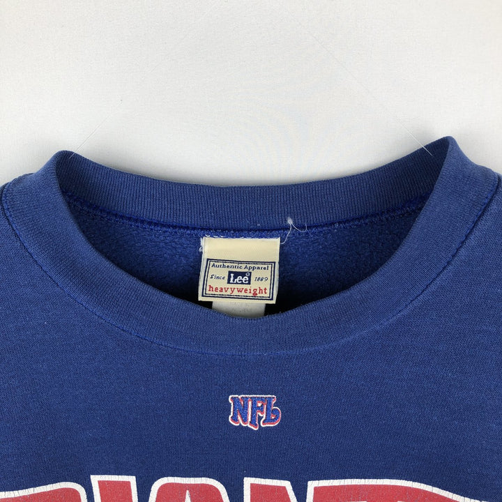 Lee Heavyweight NFL New York Giants Print Sweatshirt, Men's Size XL (Equivalent), Vintage cotton blue type Vintage Second Hand