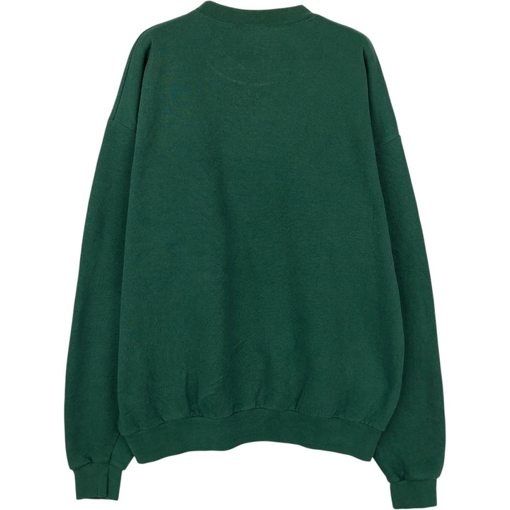 SANTEE NFL Green Bay Packers Print Sweatshirt, Made in USA, Men's Size L (Equivalent), Vintage polyester green type Vintage Second Hand