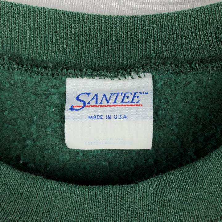 SANTEE NFL Green Bay Packers Print Sweatshirt, Made in USA, Men's Size L (Equivalent), Vintage polyester green type Vintage Second Hand
