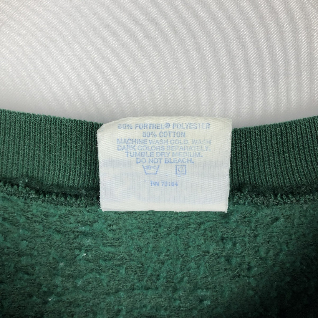 SANTEE NFL Green Bay Packers Print Sweatshirt, Made in USA, Men's Size L (Equivalent), Vintage polyester green type Vintage Second Hand