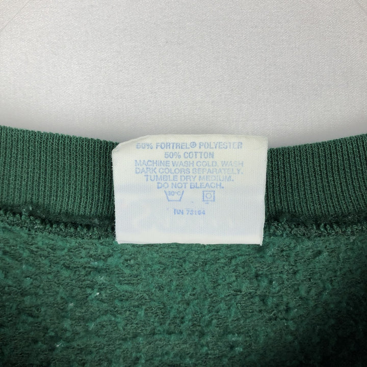 SANTEE NFL Green Bay Packers Print Sweatshirt, Made in USA, Men's Size L (Equivalent), Vintage polyester green type Vintage Second Hand