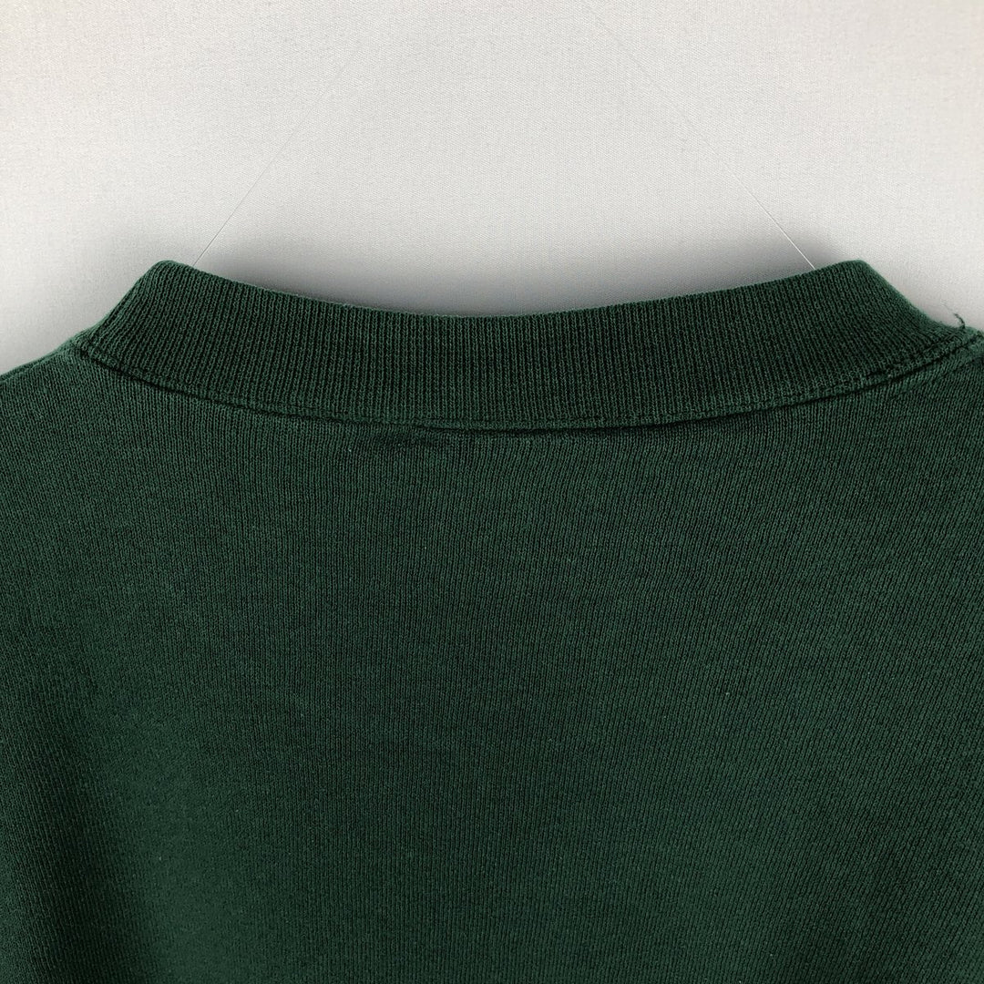 SANTEE NFL Green Bay Packers Print Sweatshirt, Made in USA, Men's Size L (Equivalent), Vintage polyester green type Vintage Second Hand
