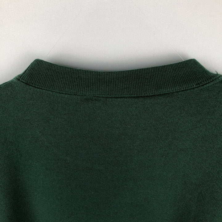 SANTEE NFL Green Bay Packers Print Sweatshirt, Made in USA, Men's Size L (Equivalent), Vintage polyester green type Vintage Second Hand