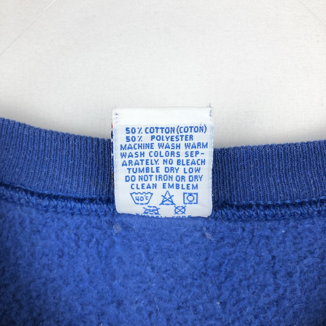 90'S Russell NFL Los Angeles Rams Print Sweatshirt, Made in USA, Men's Size M (approx.) cotton blue type Vintage Second Hand