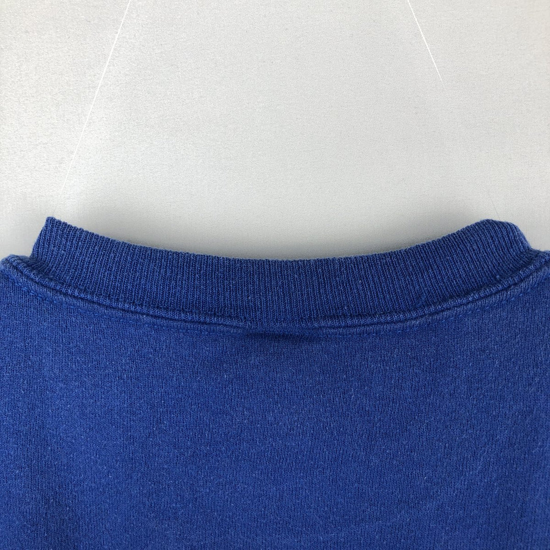 90'S Russell NFL Los Angeles Rams Print Sweatshirt, Made in USA, Men's Size M (approx.) cotton blue type Vintage Second Hand