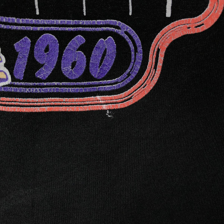 80s-90'S Fruit of the Loom NFL Minnesota Vikings Print Sweatshirt (Men's Size L) unclear black type Vintage Second Hand