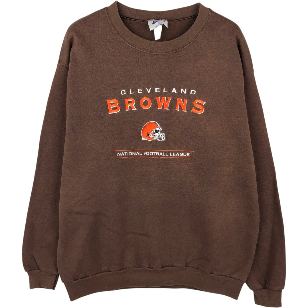 CSA NFL CLEVELAND BROWNS Cleveland Browns Sweatshirt, Men's Size L (approx.), Vintage unclear brown type Vintage Second Hand