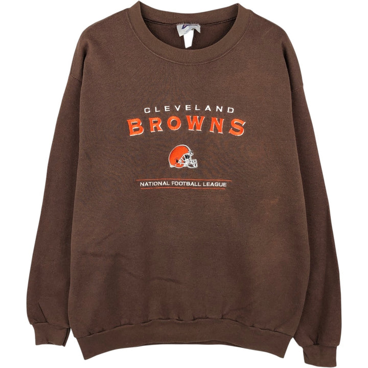 CSA NFL CLEVELAND BROWNS Cleveland Browns Sweatshirt, Men's Size L (approx.), Vintage unclear brown type Vintage Second Hand