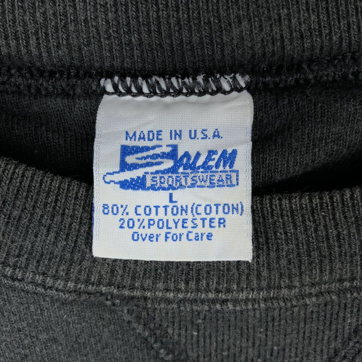 Vintage 90'S SALEM NFL Carolina Panthers Print Sweatshirt, Made in USA, Men's Size Large cotton black type Vintage Second Hand