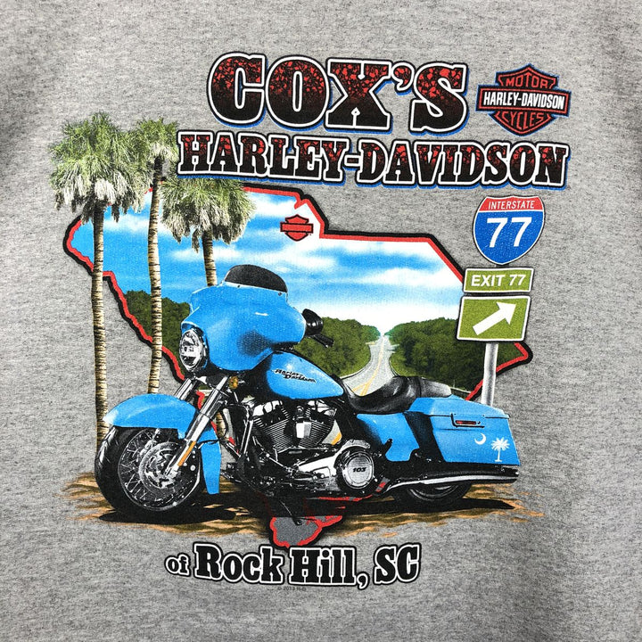 Big size Harley-Davidson Advertising sweatshirt, men's XXXL equivalent unclear gray type Vintage Second Hand