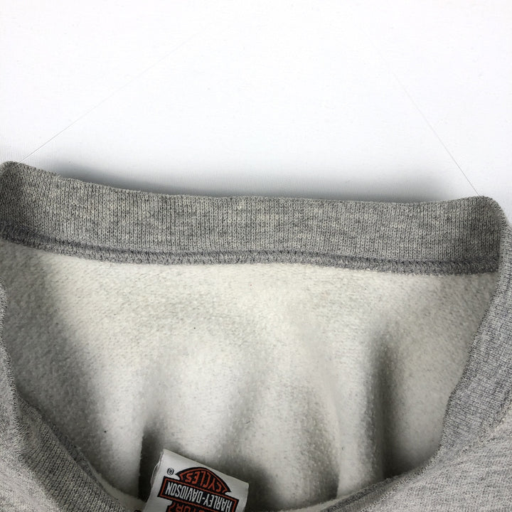 Big size Harley-Davidson Advertising sweatshirt, men's XXXL equivalent unclear gray type Vintage Second Hand