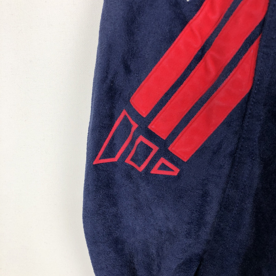 90s-00'S Adidas Jersey Track Jacket, Men's Size Medium polyester navy blue type Vintage Second Hand