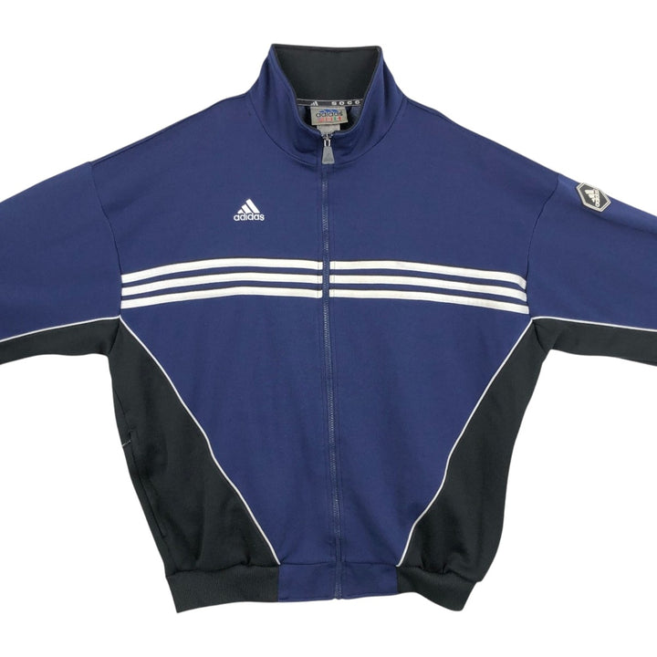 90s-00'S Adidas Jersey Track Jacket, Men's Size L polyester navy blue type Vintage Second Hand