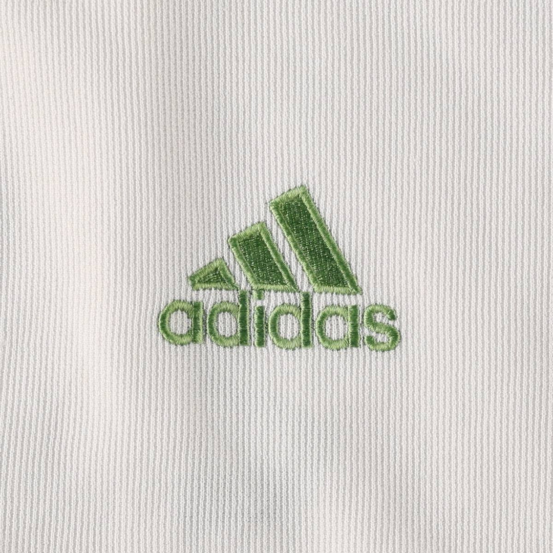 90s-00'S Adidas Jersey Track Jacket, Men's Size Medium polyester white type Vintage Second Hand