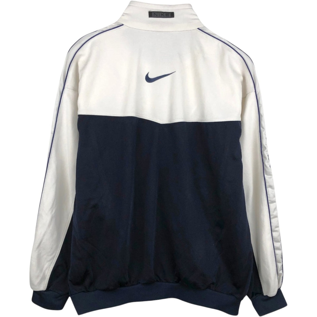 90s-00'S Nike Track Jacket, Men's Size XL unclear white type Vintage Second Hand
