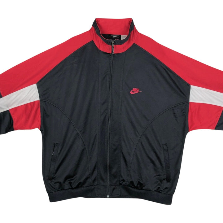 90'S Nike Jersey Track Jacket Men's XL Vintage polyester black type Vintage Second Hand