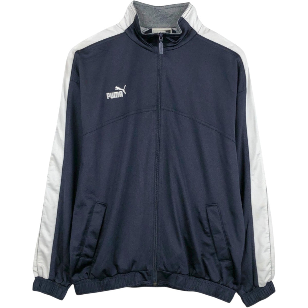 90s-00'S Puma track jacket, men's size S (approx.) polyester navy blue type Vintage Second Hand