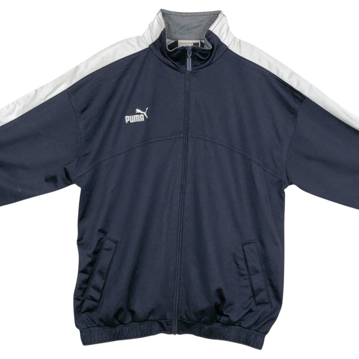 90s-00'S Puma track jacket, men's size S (approx.) polyester navy blue type Vintage Second Hand