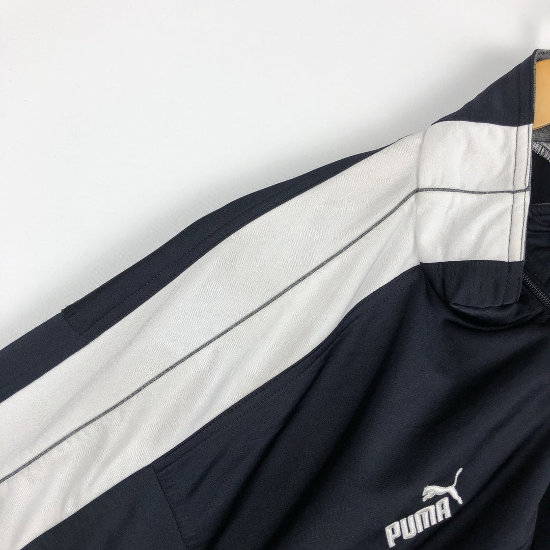 90s-00'S Puma track jacket, men's size S (approx.) polyester navy blue type Vintage Second Hand
