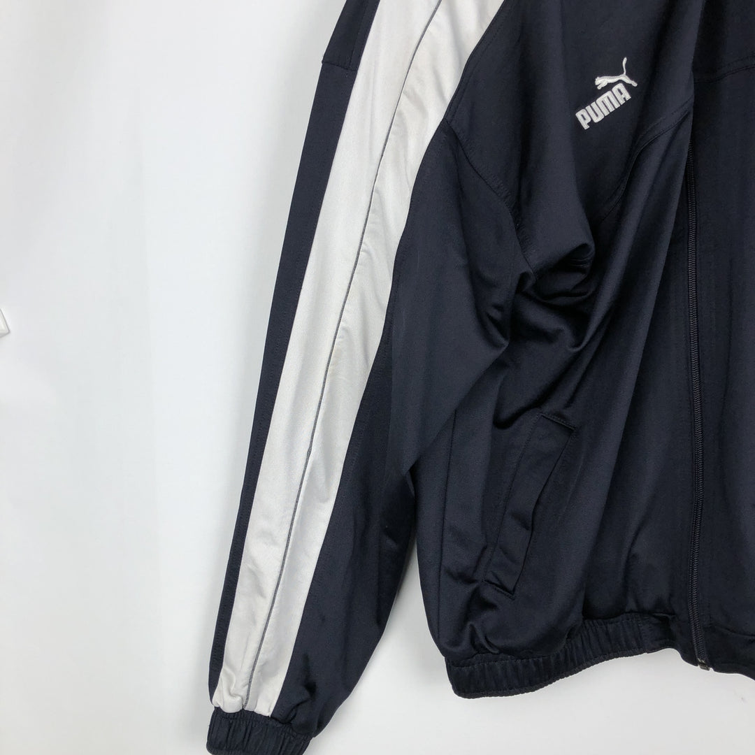 90s-00'S Puma track jacket, men's size S (approx.) polyester navy blue type Vintage Second Hand