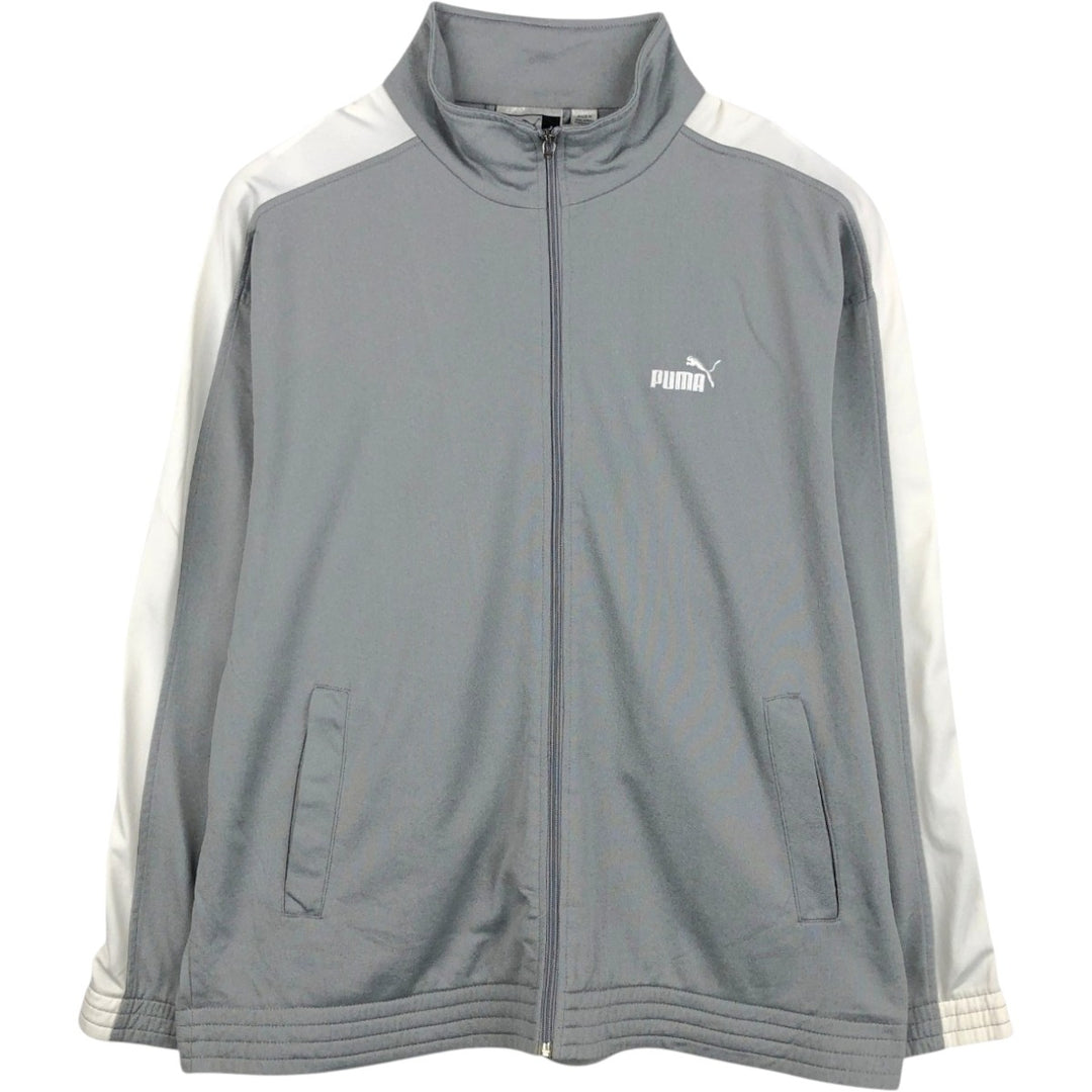 90s~00'S PUMA Jersey Track Jacket Men's L size unclear gray type Vintage Second Hand
