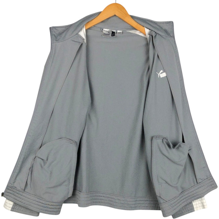 90s~00'S PUMA Jersey Track Jacket Men's L size unclear gray type Vintage Second Hand