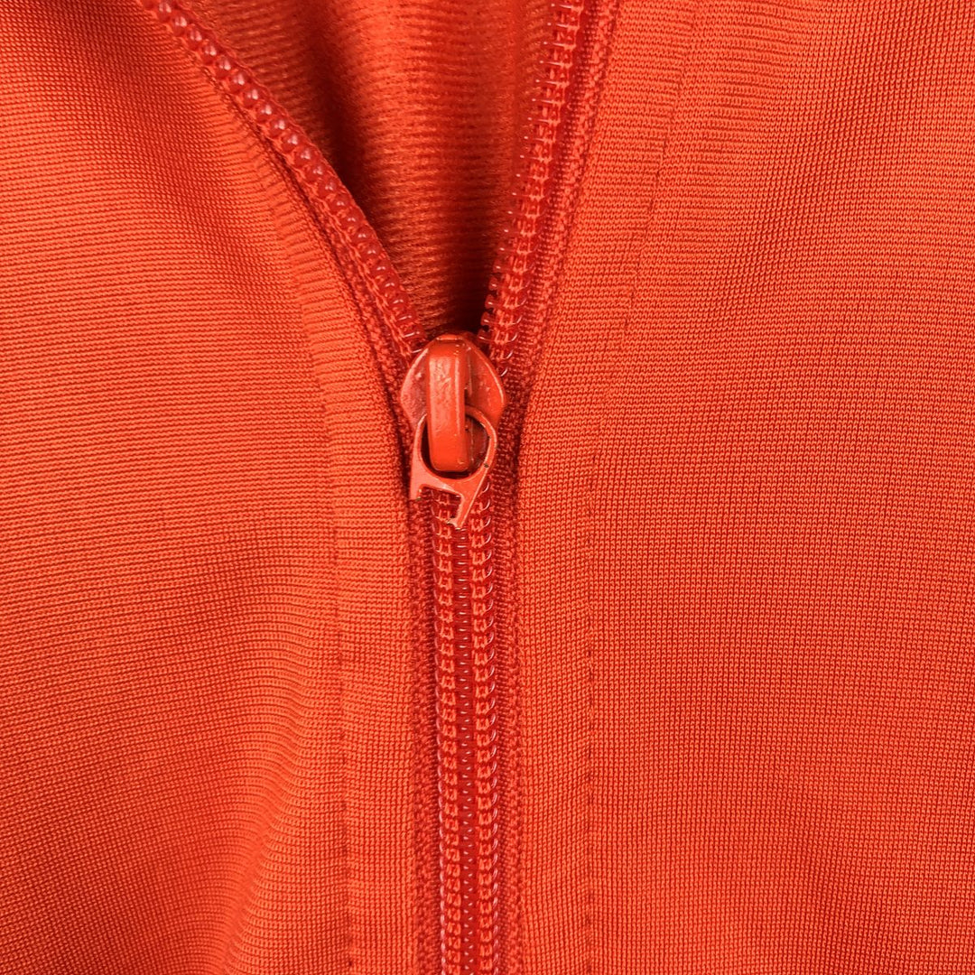 2000'S adidas Originals Jersey Hoodie Track Jacket, Men's XL polyester orange type Vintage Second Hand