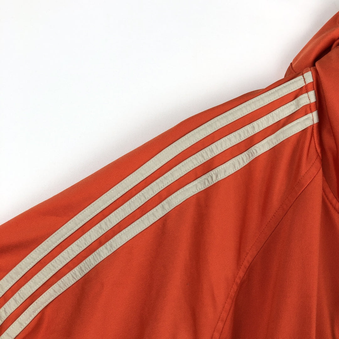 2000'S adidas Originals Jersey Hoodie Track Jacket, Men's XL polyester orange type Vintage Second Hand