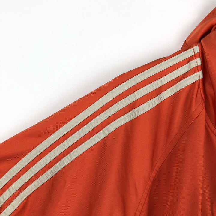 2000'S adidas Originals Jersey Hoodie Track Jacket, Men's XL polyester orange type Vintage Second Hand