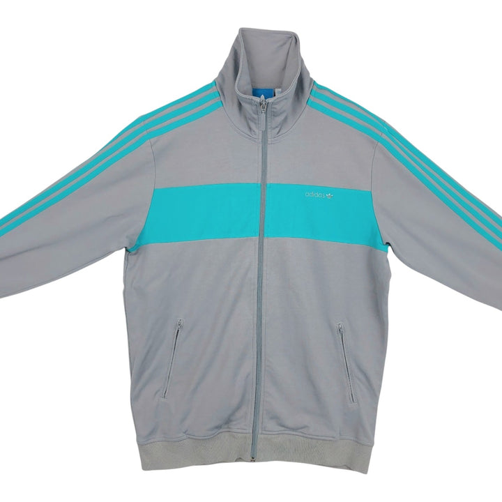 Adidas ORIGINALS Trefoil Logo Track Jacket, Men's Size XL (approx.) cotton gray type Vintage Second Hand