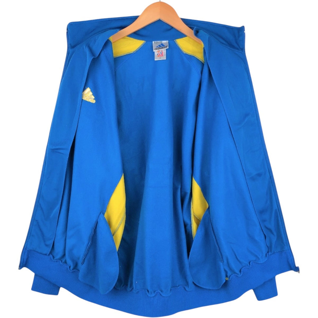 90s-00'S Adidas college track jacket, men's size M (approx.) polyester blue type Vintage Second Hand