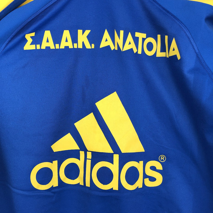 90s-00'S Adidas college track jacket, men's size M (approx.) polyester blue type Vintage Second Hand
