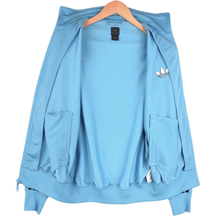 2000'S Adidas Originals Trefoil Logo Track Jacket, Men's Size S (approx.) polyester Blue type light blue Vintage Second Hand