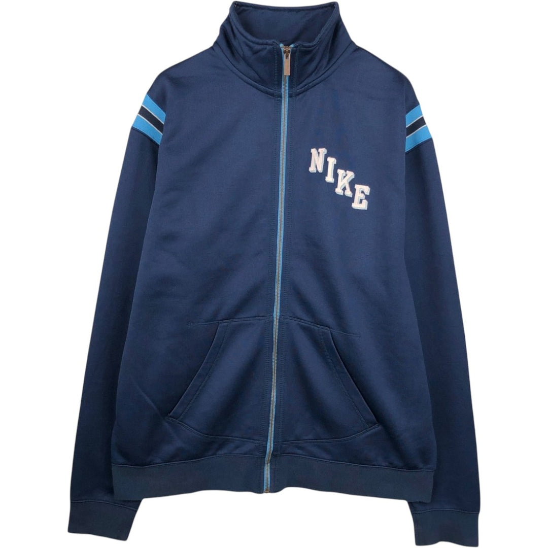 00'S Nike Jersey Track Jacket Men's XL polyester navy blue type Vintage Second Hand