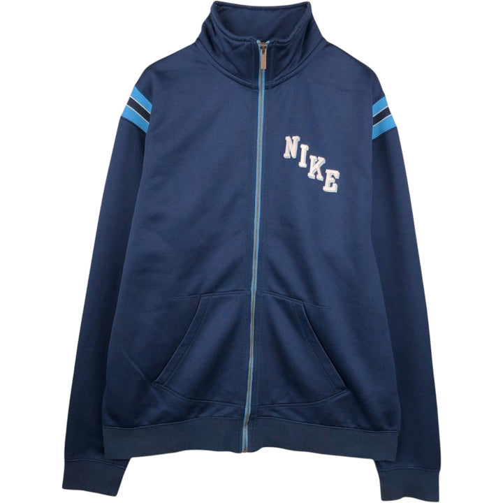 00'S Nike Jersey Track Jacket Men's XL polyester navy blue type Vintage Second Hand