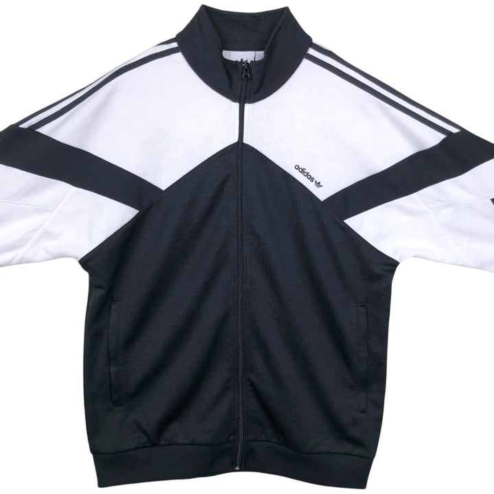 Adidas ORIGINALS Trefoil Logo Track Jacket, Men's Size L (approx.) polyester black type Vintage Second Hand