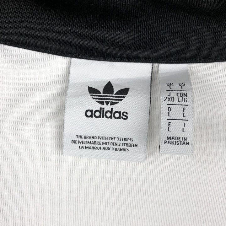 Adidas ORIGINALS Trefoil Logo Track Jacket, Men's Size L (approx.) polyester black type Vintage Second Hand