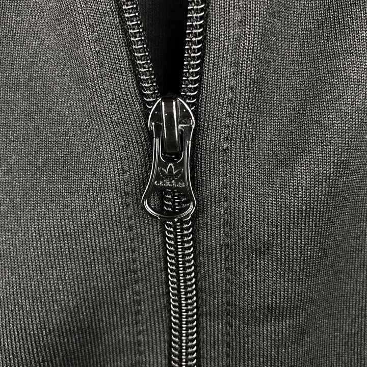 Adidas ORIGINALS Trefoil Logo Track Jacket, Men's Size L (approx.) polyester black type Vintage Second Hand