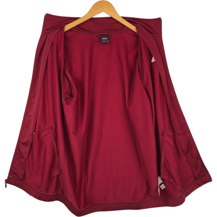 00'S adidas jersey track jacket, men's size S polyester wine-red Vintage Second Hand
