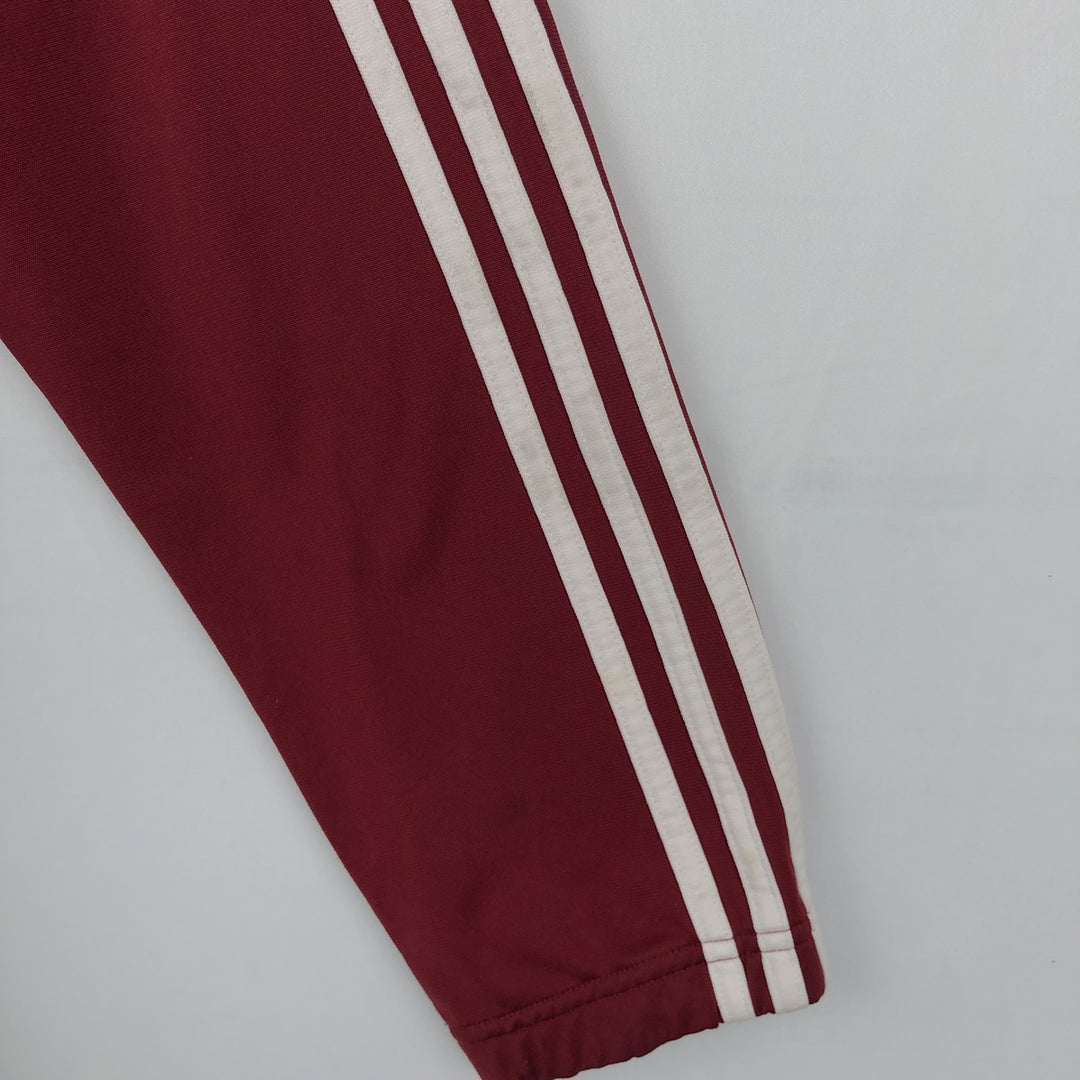 00'S adidas jersey track jacket, men's size S polyester wine-red Vintage Second Hand